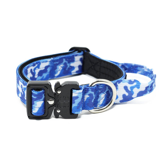 2.5cm Combat® Dog Collar - CAMO Blue v2.0